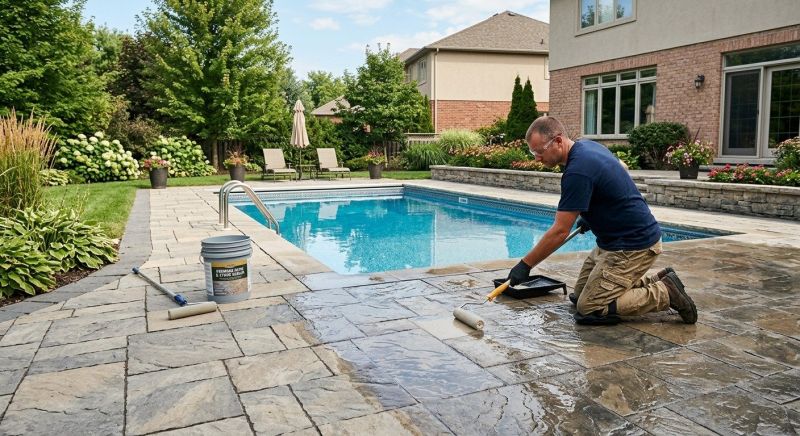 Pool Patio Sealing in Bellevue, WA