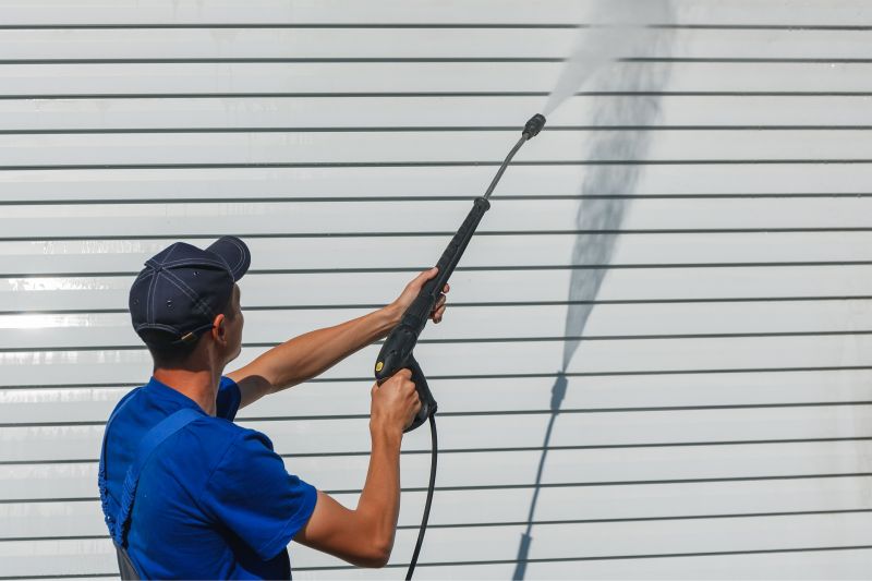 Technician Performing Powerwashing